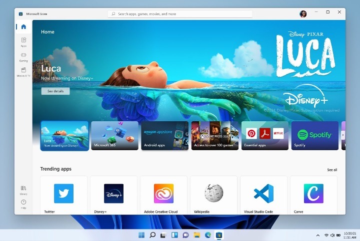 microsoft store experience in windows 11