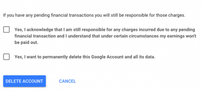Gmail Account Delete Confirmation 1