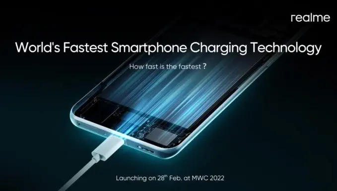 ریلمی سریع ترین فناوری شارژ گوشی هوشمند را در رویداد MWC 2022 معرفی می کند