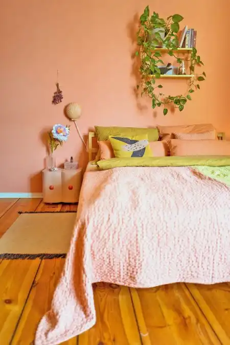 طراحی و دکوراسیون خانه به رنگ Apricot Crush
