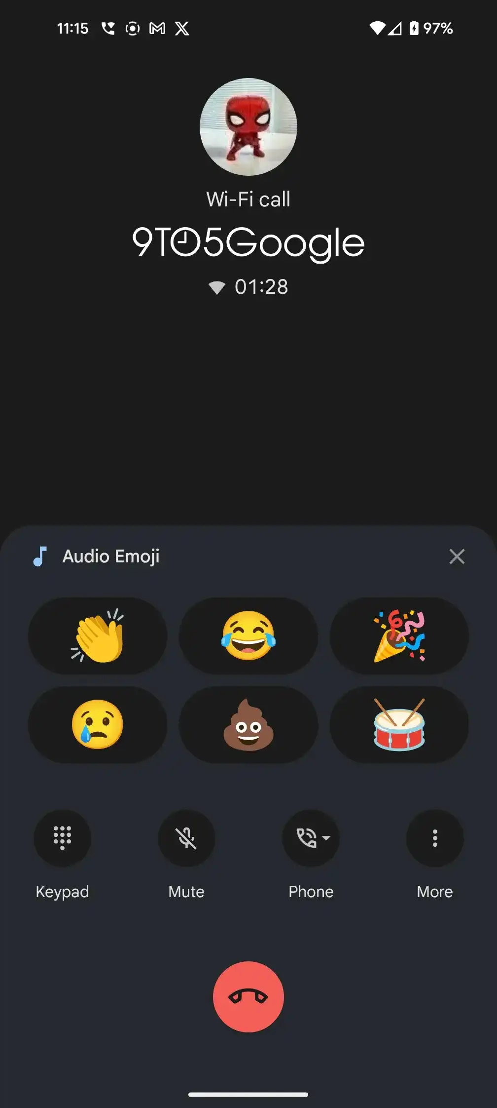 قابلیت جذاب ایموجی صوتی به Google Phone اضافه شد