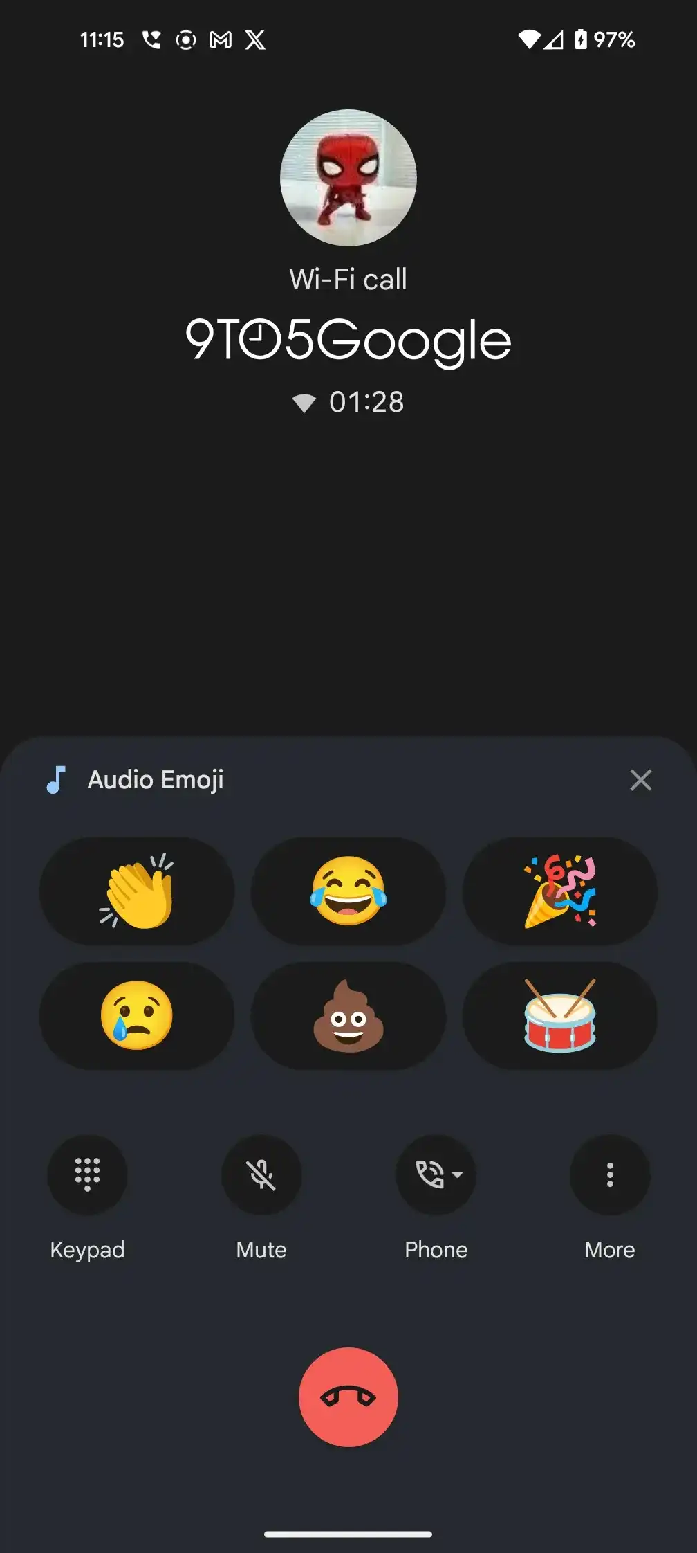 قابلیت جذاب ایموجی صوتی به Google Phone اضافه شد 2 قابلیت جذاب ایموجی صوتی به Google Phone اضافه شد