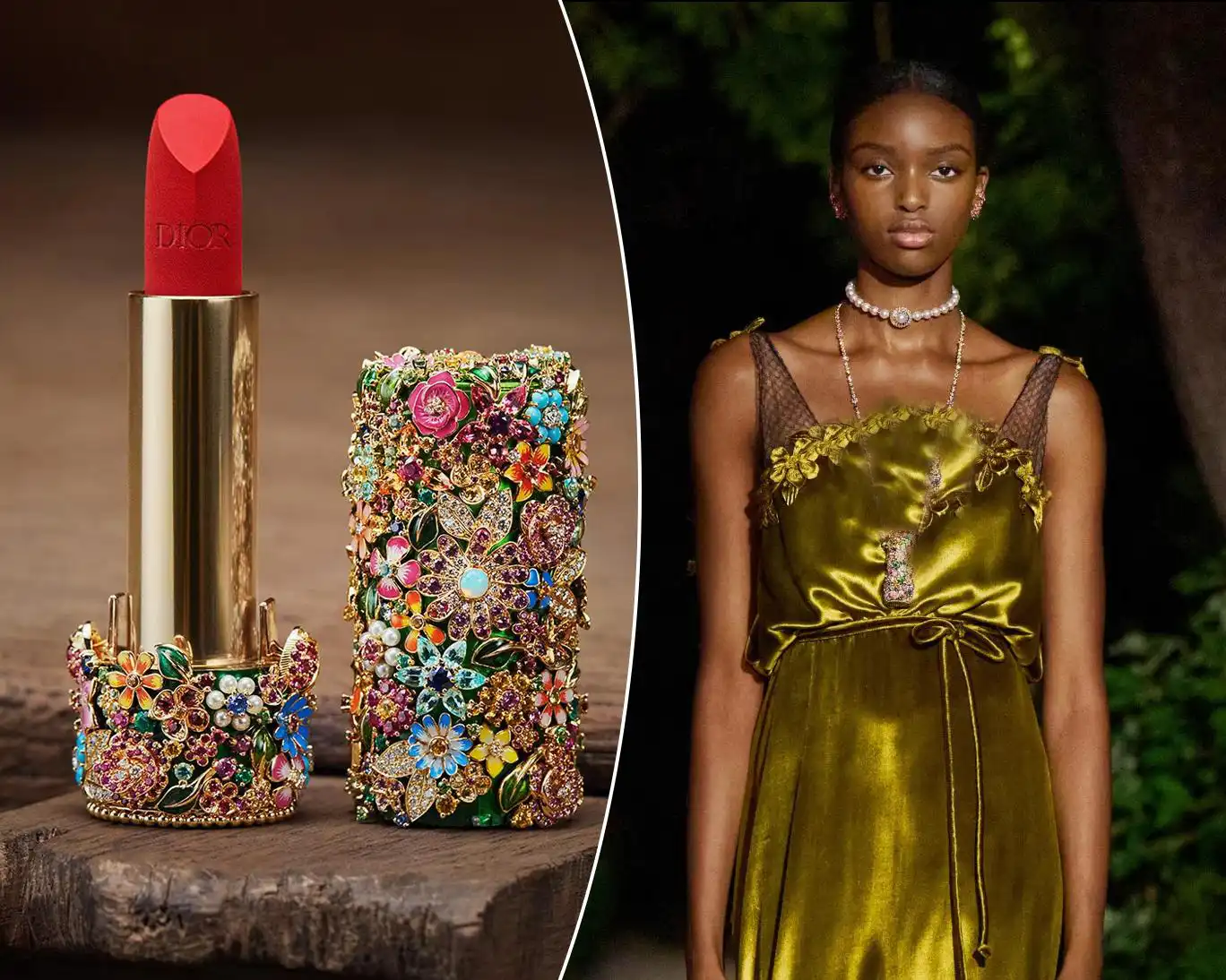 تلاقی زیبایی و جواهرات؛ از مراقبت پوستی با الماس تا رژلب‌های گردن‌آویز